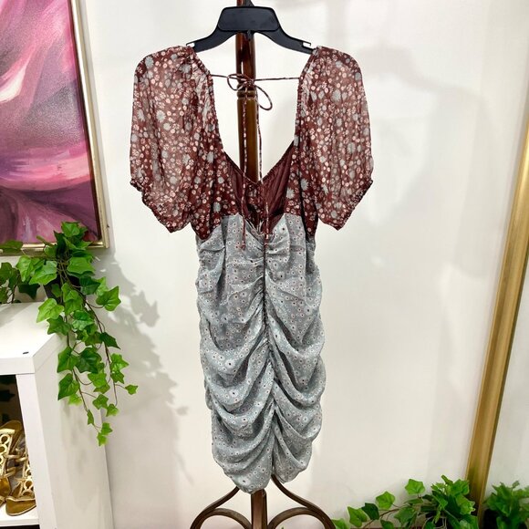 New FREE PEOPLE X Revolve Tessa Dress In Grey size S - Picture 9 of 11